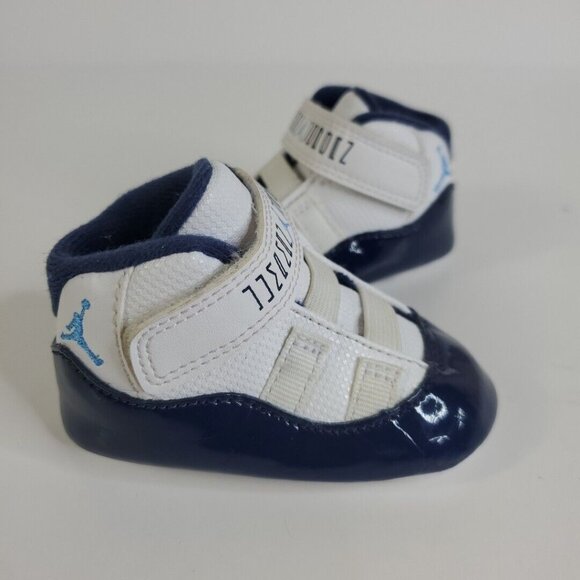 Nike Air Jordan 11 Retro Toddler Sz 2C 378049-100 Blue White - Picture 1 of 8